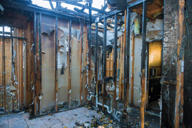 Professional Fire Damage Assessment technician working in Laurel Lake, NJ